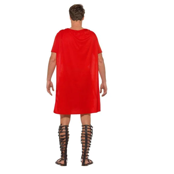 Economy Roman Gladiator Costume Adult Gold/Red - Medium