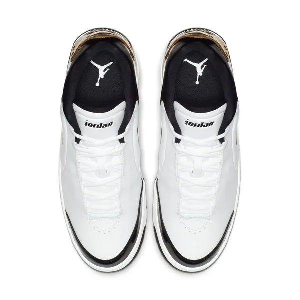 Jordan Air Big Fund Premium White Metallic Gold Black Mens Basketball Shoes, Men's, Size: 9.5