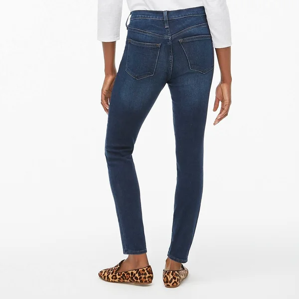 J.Crew Factory Womens 9x22 High-Rise Skinny Jean in Signature Stretch (Perfect Blue Wash - Size 29)