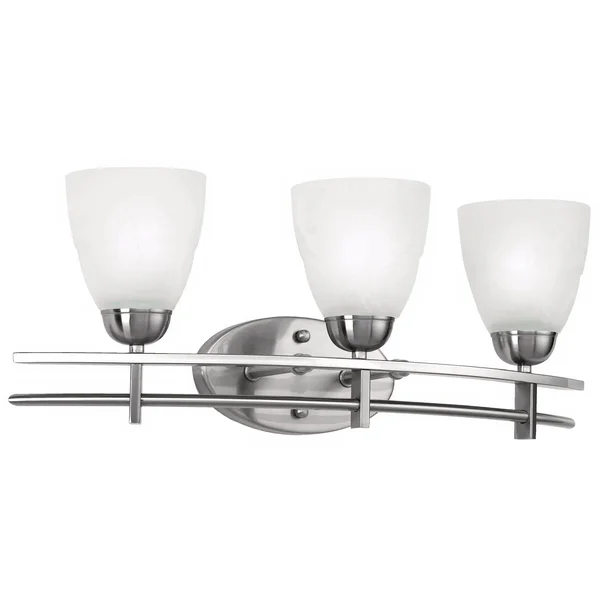 Possini Euro Deco 23 1/2x22 Wide Brushed Nickel Bath Light