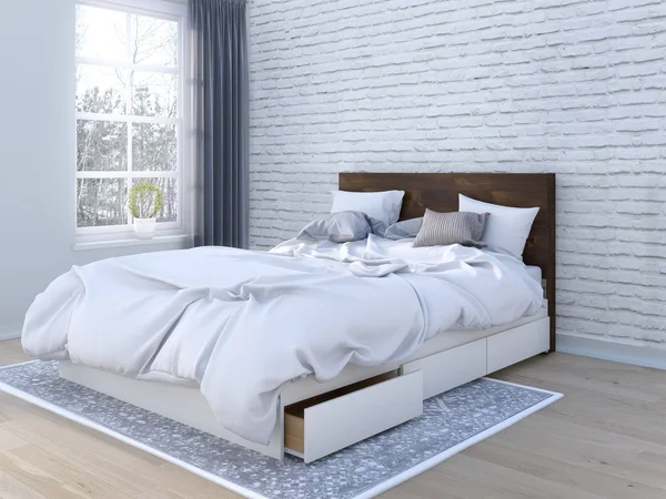 Nexera 2 Piece Queen Size Bedroom Set White and Truffle 400991