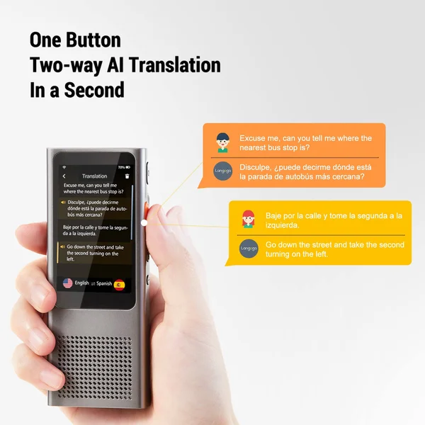 Langogo Minutes Instant Two-Way WiFi Voice Translate Device
