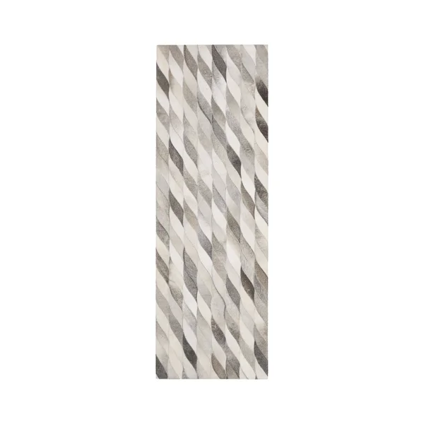 Safavieh Studio Leather STL701A 2&3x22 x 7&0x22 Runner Ivory, Grey Area Rug