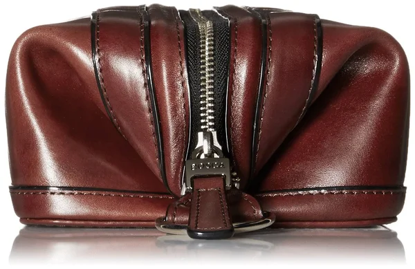 Bosca Old Leather Zipper Utility Kit, Brown
