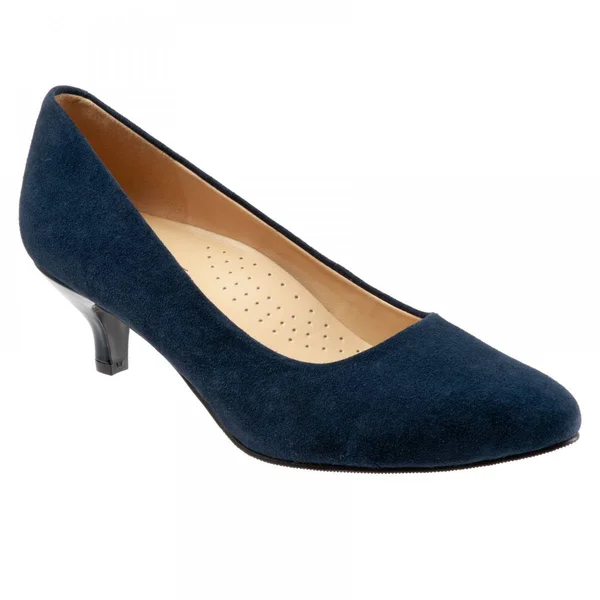 Trotters Kiera Pumps - Women's, Navy Suede, Size: 8
