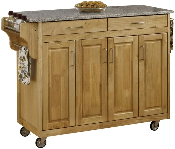 Home Styles Create-a-Cart Granite Top Kitchen Cart - Natural
