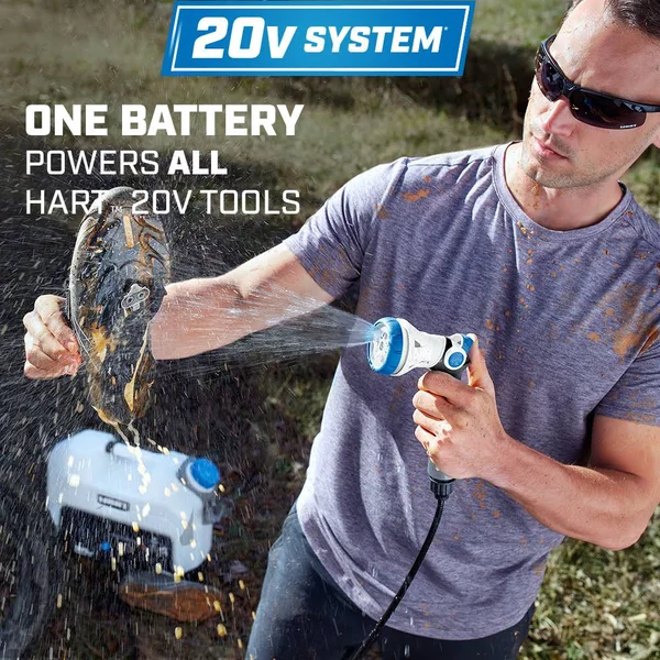 Hart 20-Volt Rinser Kit, (1) 20-Volt 2Ah Lithium-Ion Battery