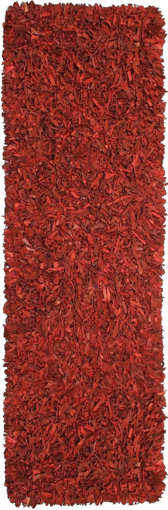 Pelle Leather Red Area Rug St. Croix Rug Size: Runner 2&6x22 x 12&