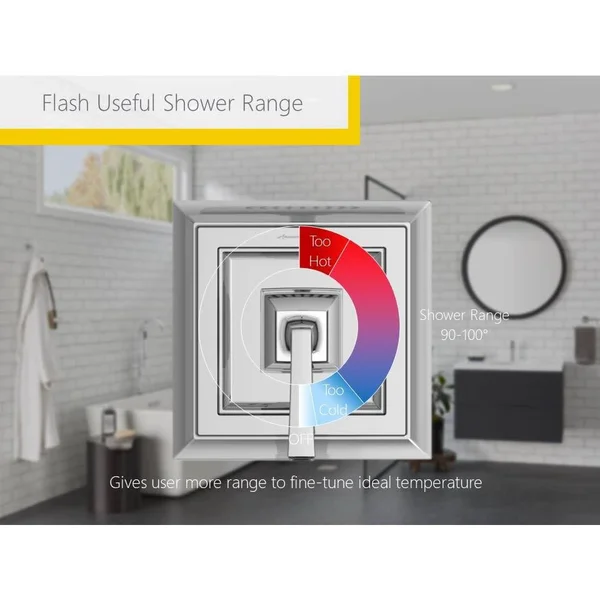 American Standard TU455501.295 Town Square S Shower Only Trim Kit with Cartridge - 2.5 GPM, Brushed Nickel