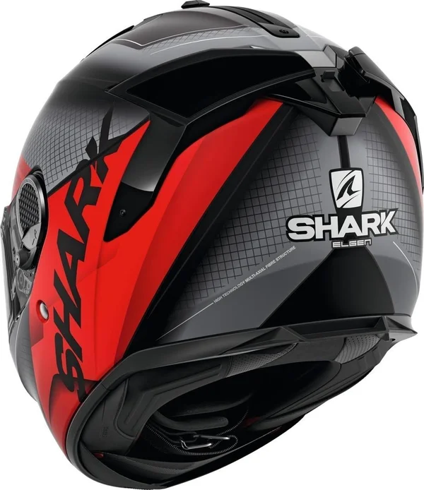 Shark Spartan GT Elgen Helmet - black-red, Size M