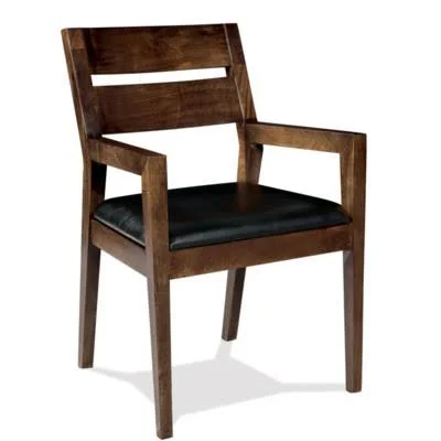 Hazelnut Mix-N-Match Chairs 12559 Slat Back Upholstered Arm Chair Riverside Furniture Dining Seating