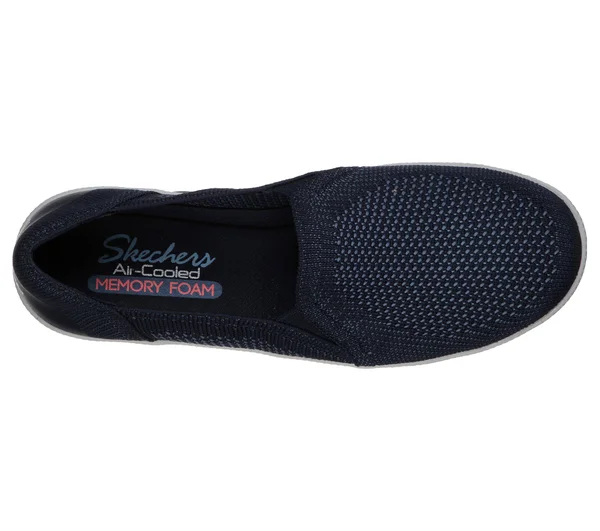 Skechers Women's Madison Ave Admissible Slip-On Sneaker, Navy