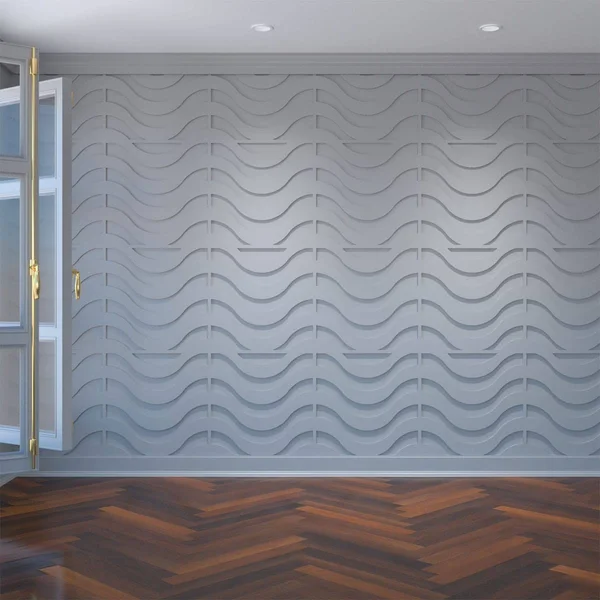 Ekena Millwork WALP24X24PKR 23 3/8x22W x 23 3/8x22H x 3/8x22T Large Parker Decorative Fretwork Wall Panels in Architectural Grad