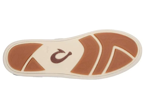 Olukai Nalukai Kala Men's Leather Slip on Shoes Fog - Bone - 7