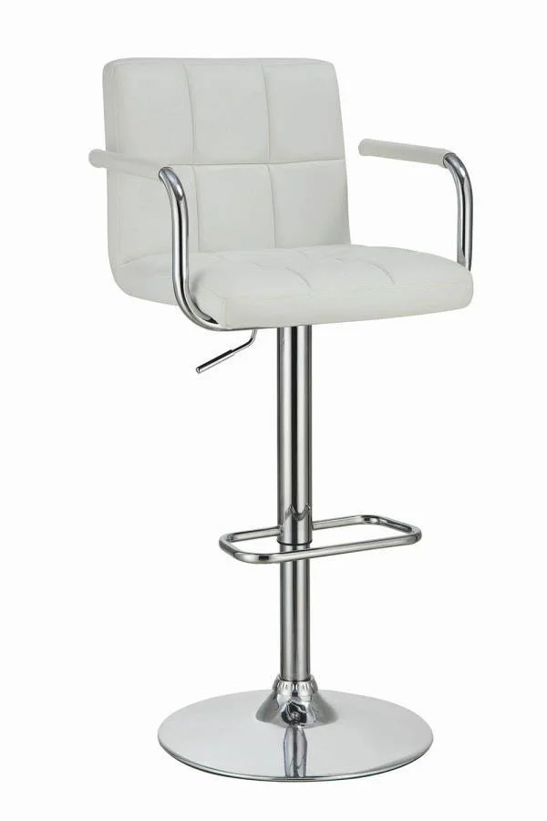 Coaster Adjustable Height Bar Stool, Black