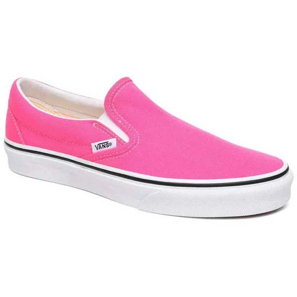 Vans Classic Neon Slip on - Pink & White