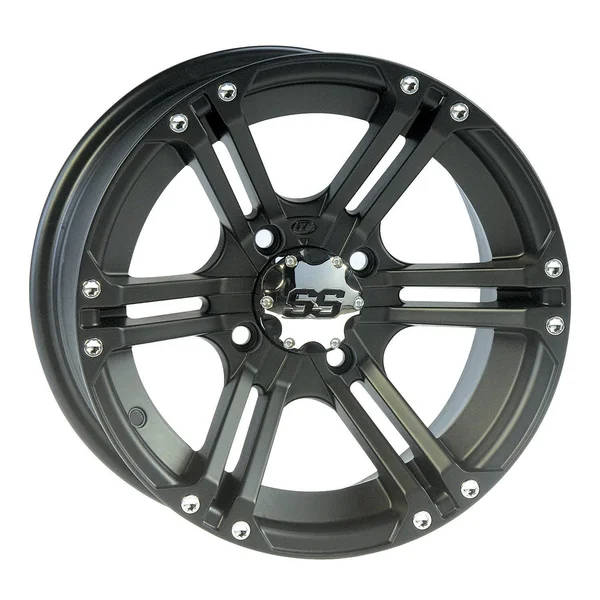 Itp SS Alloy Ss212 Wheel 12x7 - 4/115 - 5+2 Matte Black