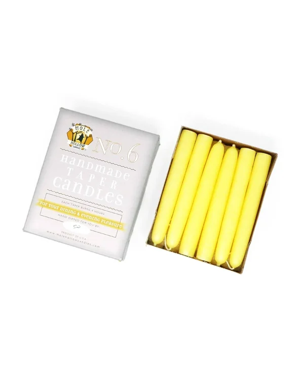 Mole Hollow Candles 6x22 Taper Candles - Set of 12 - Spearmint Green