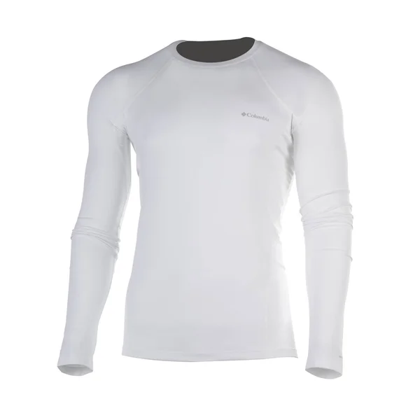 Columbia Men's Midweight Stretch Base Layer Long Sleeve Shirt, 3X, White