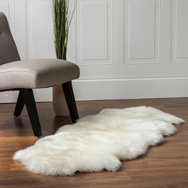 Silver Orchid Nansen Genuine Soft Australian Sheepskin Rug - 2& x 6& Runner - Honey Brown