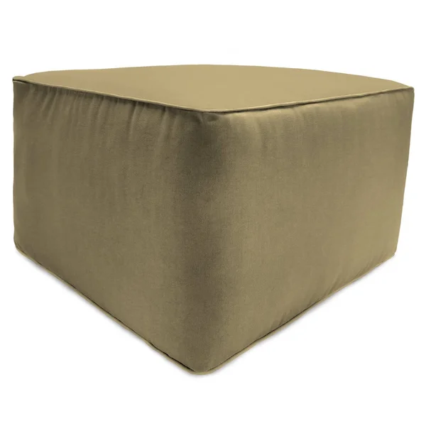 Jordan Manufacturing 25 x 25 in. Square Pouf/Ottoman, Beige