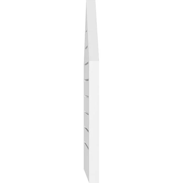 Ekena Millwork GVPPE30X4202SF-10 30x22W x 42x22H Peaked Top Surface Mount PVC Gable Vent 10/12 Pitch: Functional - w/ 2x22W x 1-1