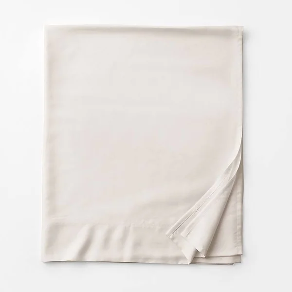 Legends Hotel Tencel Lyocell Sateen Flat Sheet - Buff - Beige, Size King, The Company Store