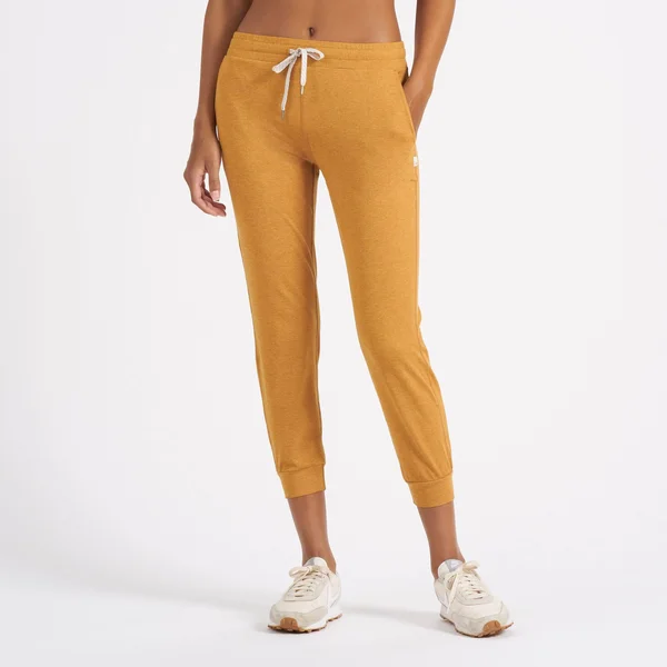 Women's Performance Jogger by Vuori - Xxs, Yellow/Gold, Flax Heather, Cozy, Relaxed Fit, Softest Premium Stretch Fabric, V