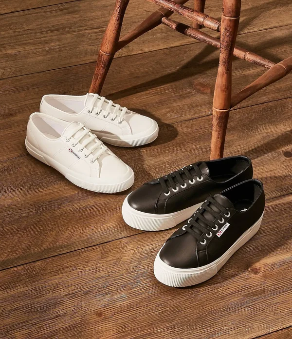 Superga 2750 Leather Sneaker - Women's - White