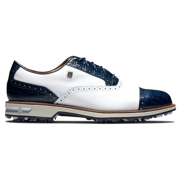 FootJoy Men's Premiere Series-Tarlow Golf Shoe - White/Navy, 11.5 Wide