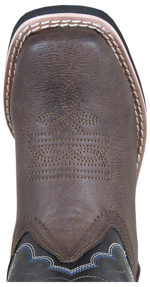 Smoky Mountain Boys Brown/Black Tyler Square Toe Western Cowboy Boots