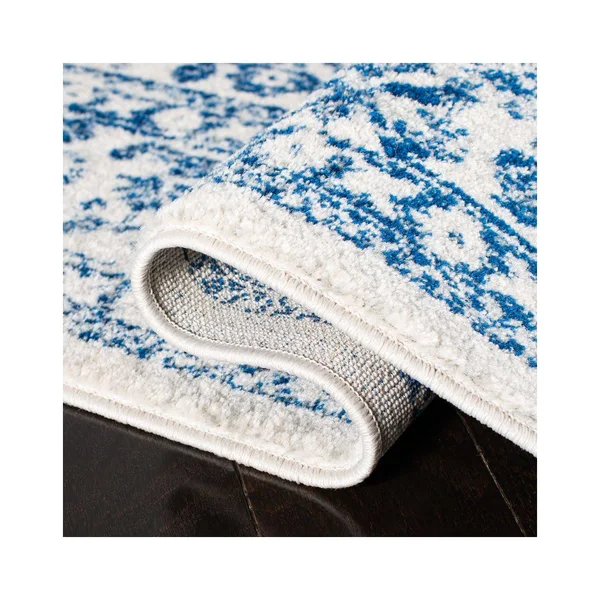 Safavieh Evoke Rug Collection EVK256N - Ivory - Navy - 9& x 12&
