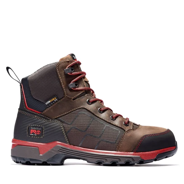 Timberland Pro Men's Payload 6-Inch Steel-Toe Work Boots, Brown, 8.5W