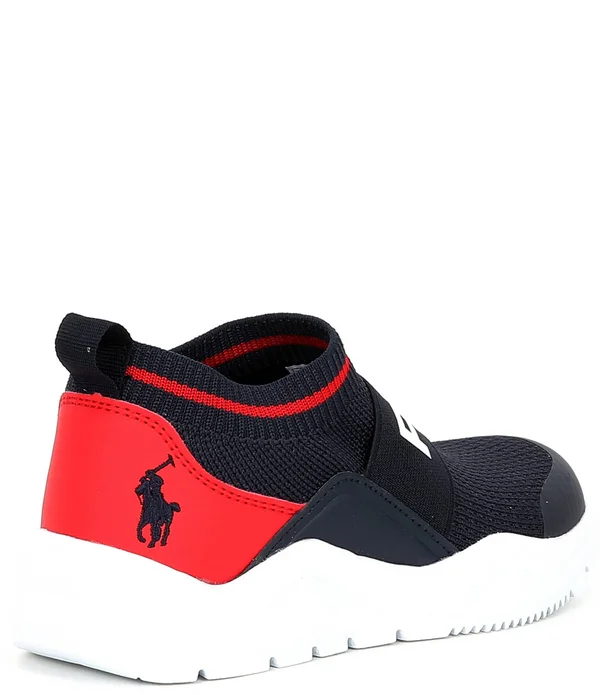 Boys& Polo Little Kid & Big Kid Chaning Low Sneakers in Navy/White Size 4 - Big Kid Medium