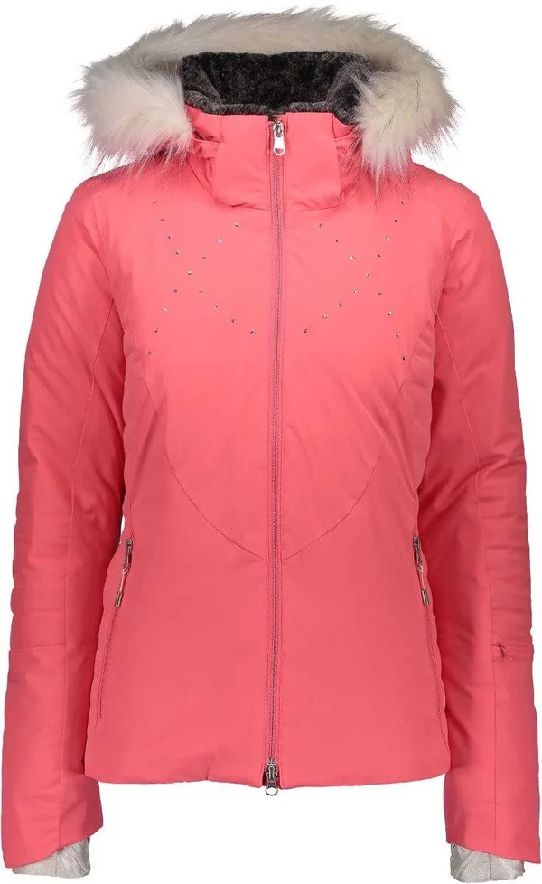 Obermeyer Ladies& Evanna Down Jacket 2019-2020, H Coral, 6