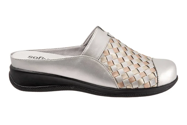 Softwalk Women's San Marcos Woven Clog, Size: 6, Metallic Mul Leather