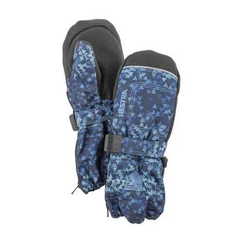 Hestra Baby Zip Long Mitten - Toddlers& Pink Print, 4