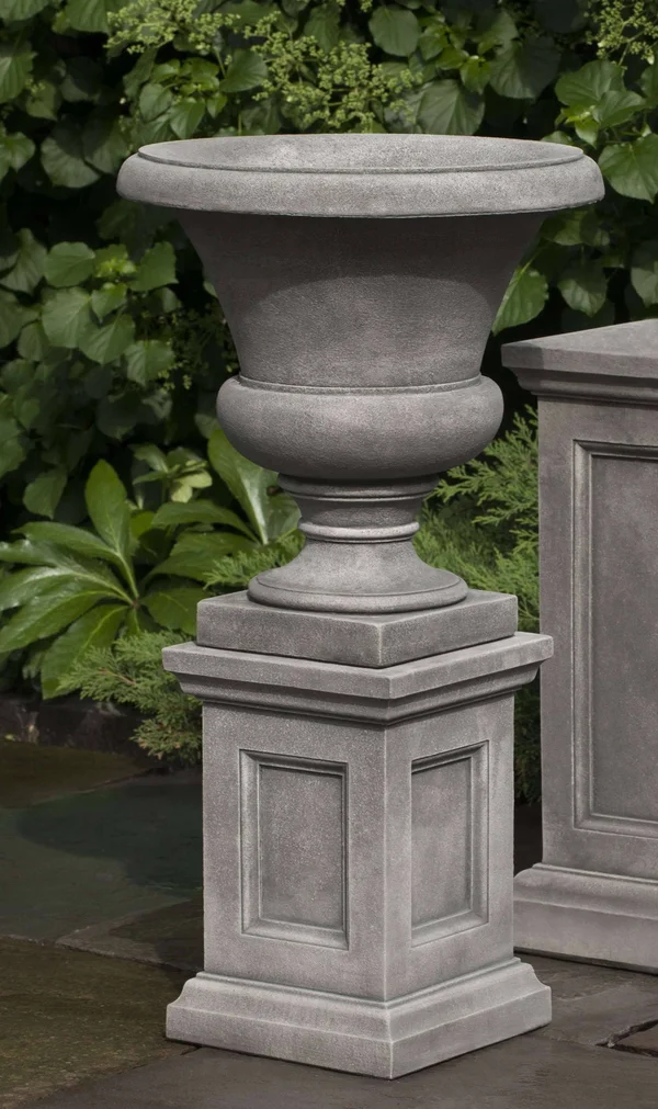 Campania International, Inc Mt. Airy Stone Urn Planter Finish: Natural