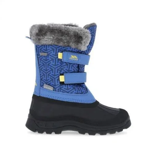 Trespass Childrens/Kids Vause Touch Fastening Snow Boots - 3 Youth US, Blue Print