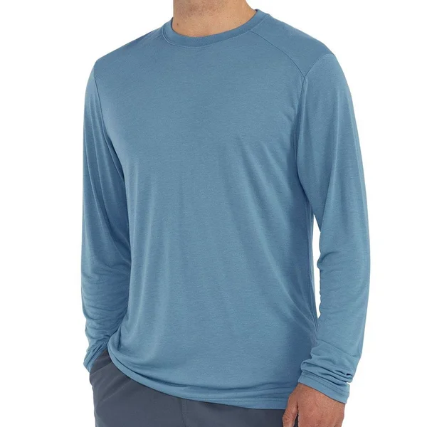 Free Fly Men's Bamboo Lightweight Long Sleeve Sea Glass, S