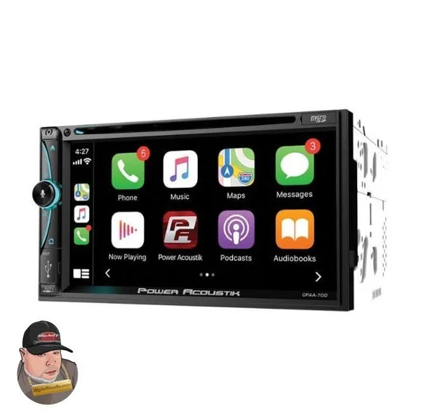 7x22 Bluetooth Radio AM/FM MP3 USB Apple Car Play Double DIN LCD Touch Screen