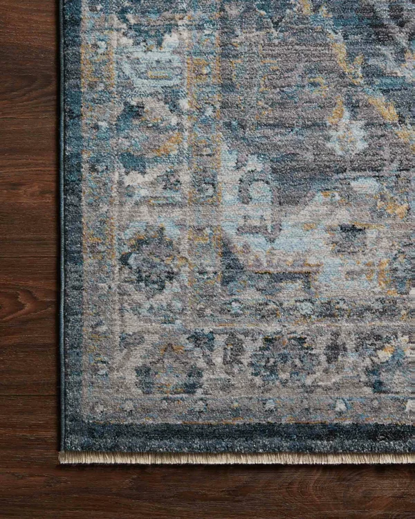 Loloi II Samra SAM-01 Denim Grey Rug - 2 ft 7 in x 12 ft