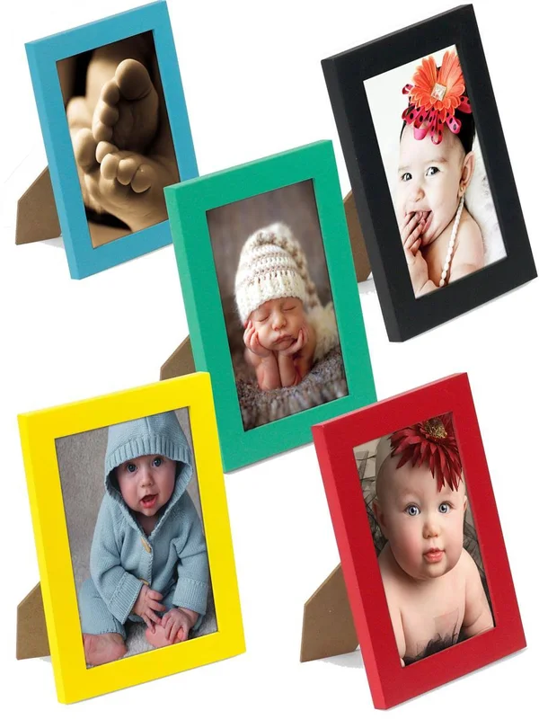 Picture Displays Are A Set of 5 Colored Frames