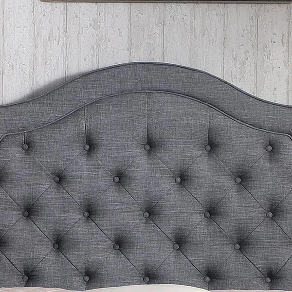 Rosevera Angelo Upholstered Platform Bed - Full Size in Gray
