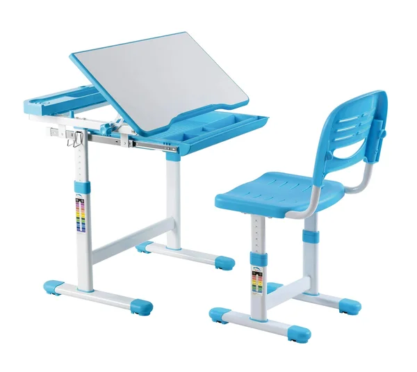 Mount-It! Kids Desk and Chair Set - Blue, Size: 29.2 x 22.8 x 10 inch