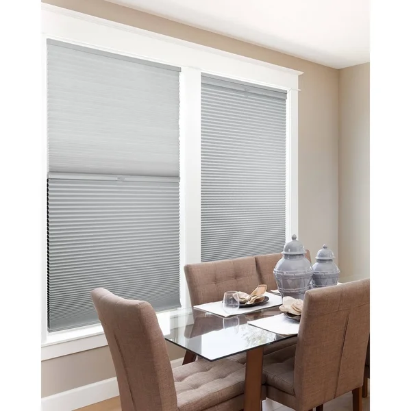 Chicology Day N& Night Cordless Cellular Shades - Grey Sheen - Gray Sheen - 51x22 x 72x22