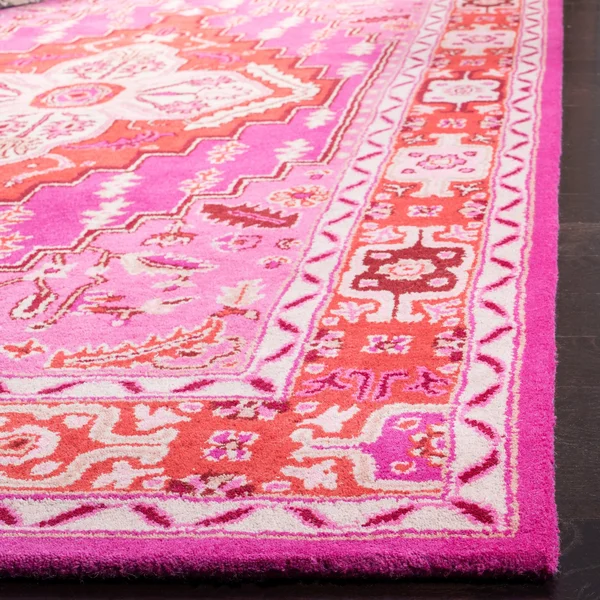 Safavieh 5& x 5& Square Bellagio BLG545B Red Pink Rug