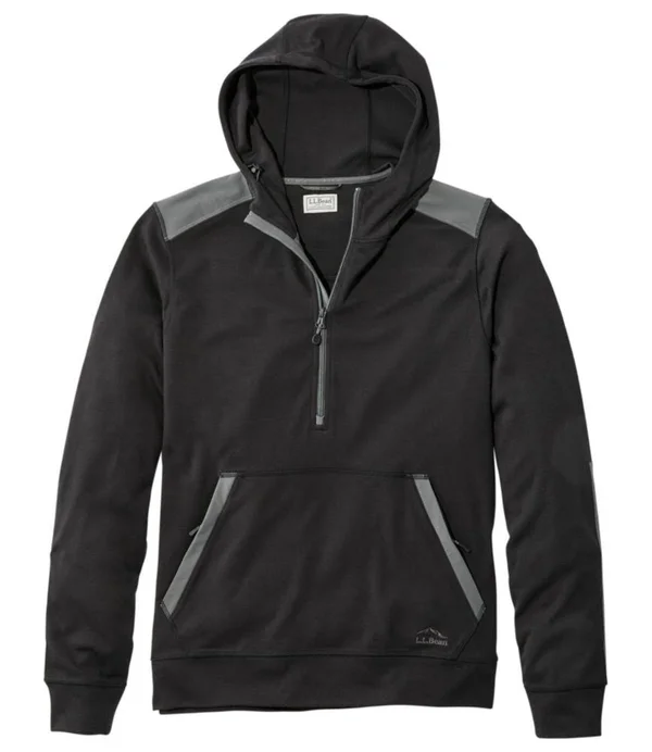Men's Ridge Runner Merino Wool Hoodie Black Extra Large, L.L.Bean