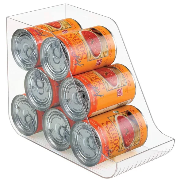 mDesign Large Standing Kitchen Can Dispenser Storage Organizer Bin for Canned