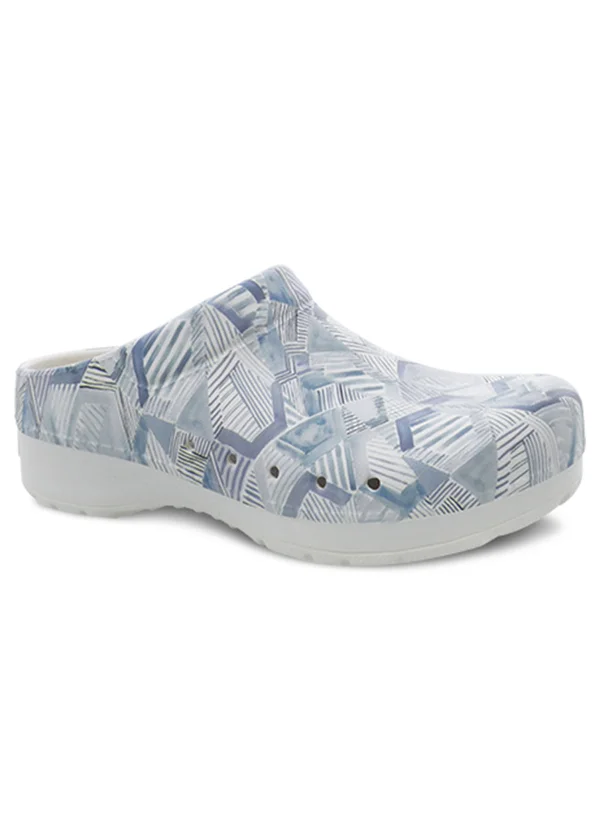 Dansko Women's Kane Grey Geo Slip on Mule 36